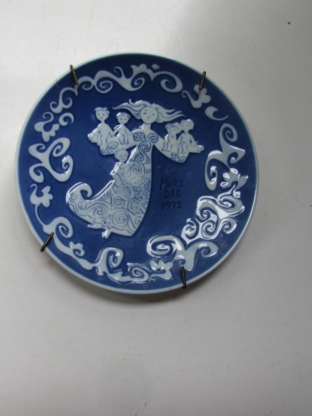 Royal Copenhagen Mother's Day Plate 1972 Angels Babies